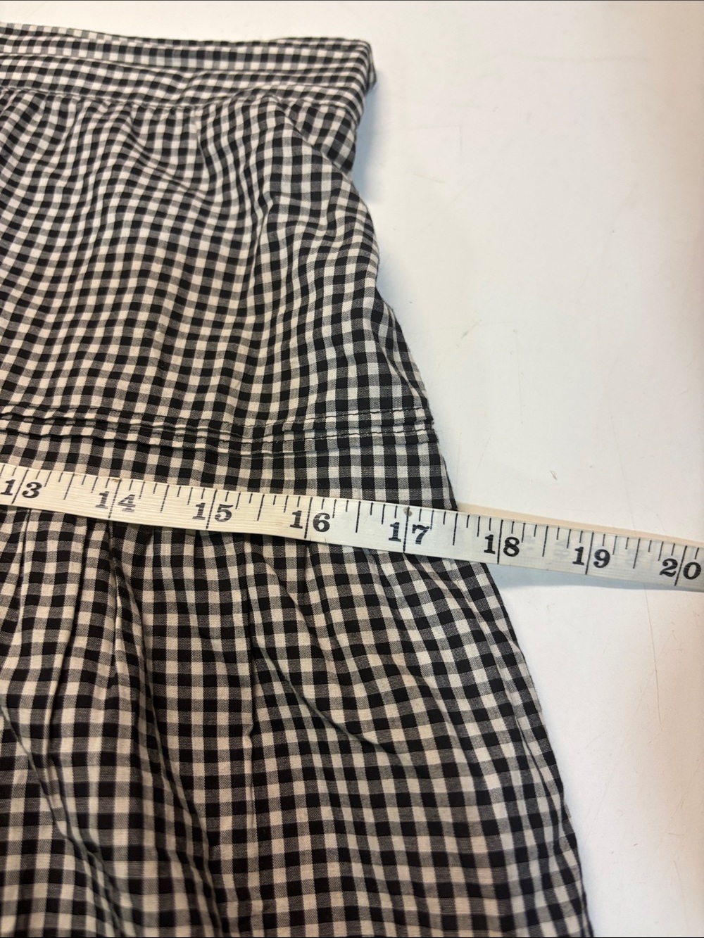 Maison D'Amelie Paris Black and White Gingham Tiered Midi Pleated Skirt, sz 2 - Picture 12 of 12